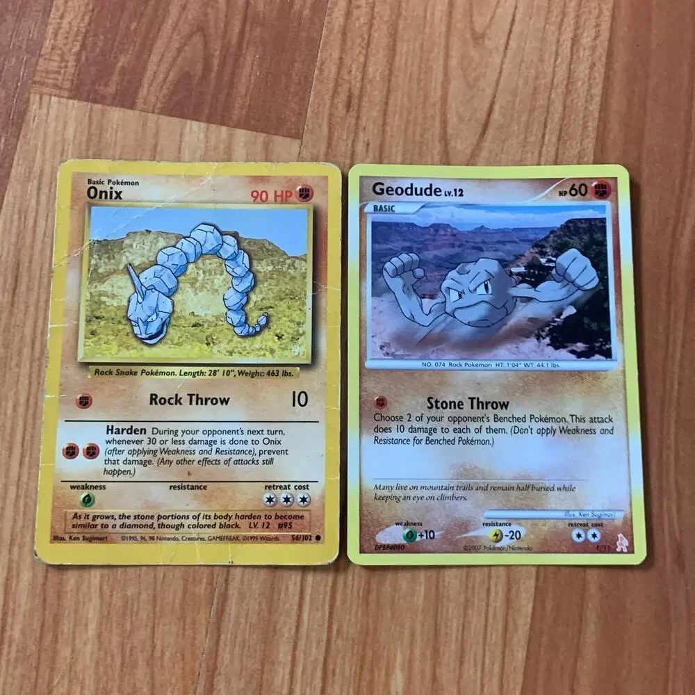 Pokemon | Toys | Onix And Geodude Pokemon Cards | Poshmark